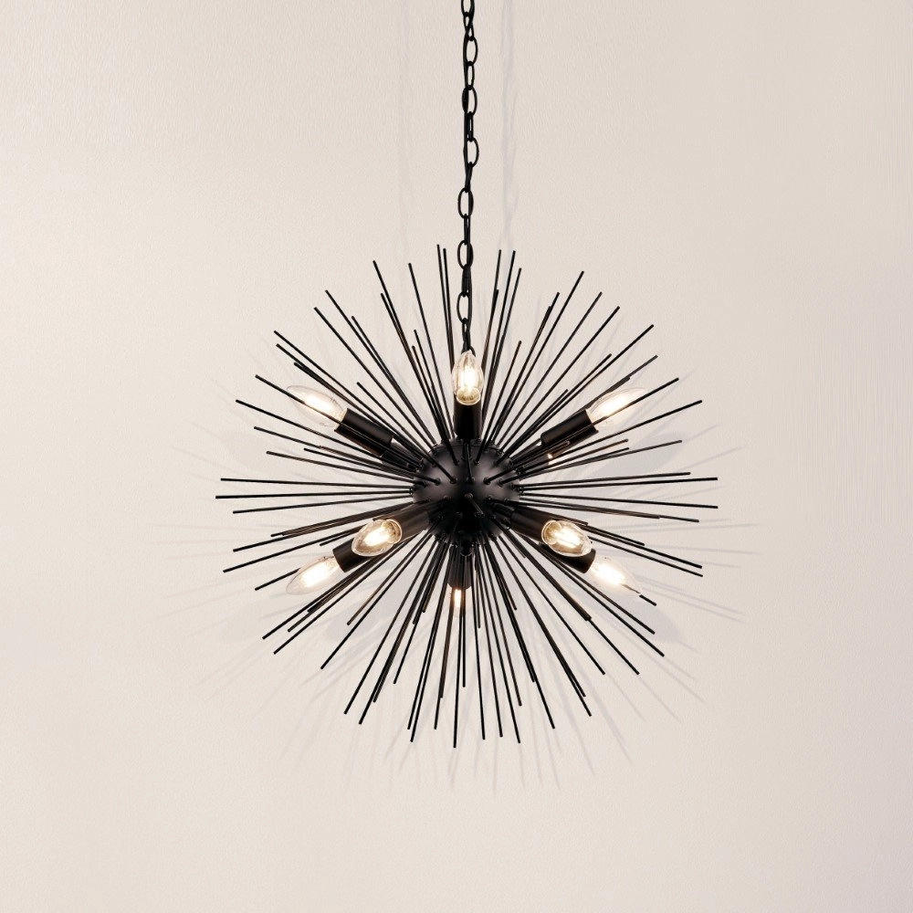 Schwarze Hängelampe Sputnik Ø 56cm Searchlight 5053423158709