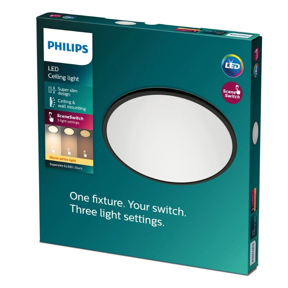 Ø 25cm Deckenleuchte Superslim Philips 8719514256606
