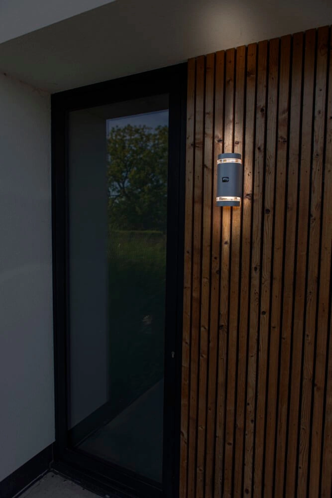 Design-Wandleuchte Focus Anthrazit mit Sensor Lutec 6939412014968