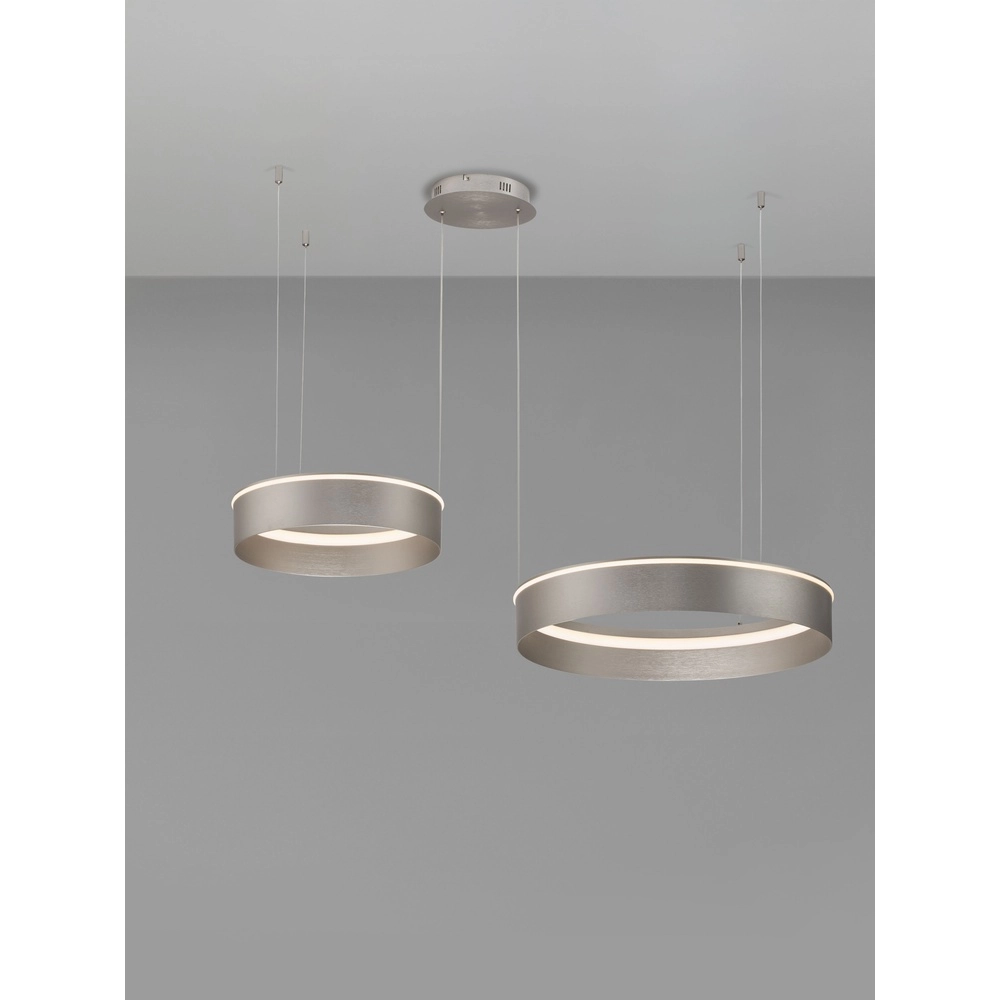 Moderne Pendellampe Olivia Doppelnickel Lyora 5212017494276