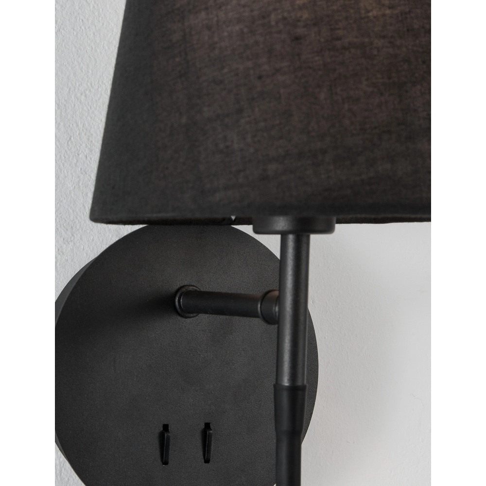 Nachttischlampe Nia schwarz Lyora 5212017427120