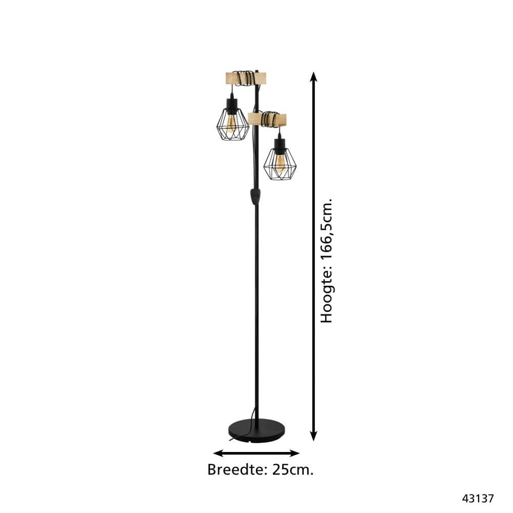 Stehlampe aus Holz Townshend 5 Eglo 9002759440817
