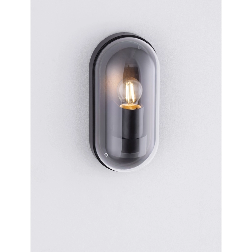 Ovale Wandleuchte Amel Klassisches Anthrazit Lyora 5212017449382