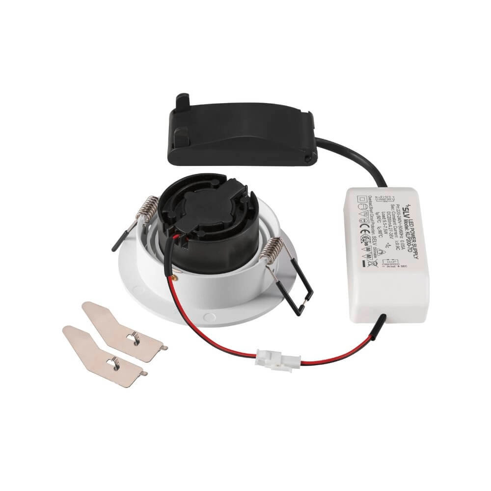 Runder LED-Spot New Tria 75 weiß - 3000K - 750lm - 38g SLV 4024163277648