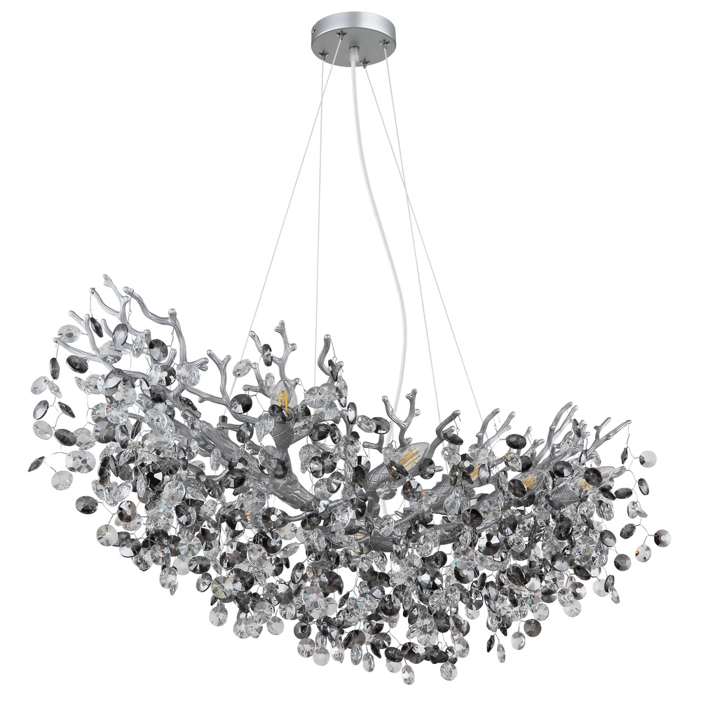 Pendellampe Queena Silbergrau 100cm Globo 9007371531691