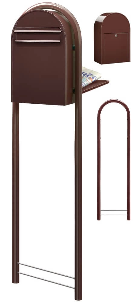 Briefkasten Classic B 8017 Dunkelbraun Bobi 6417237006080