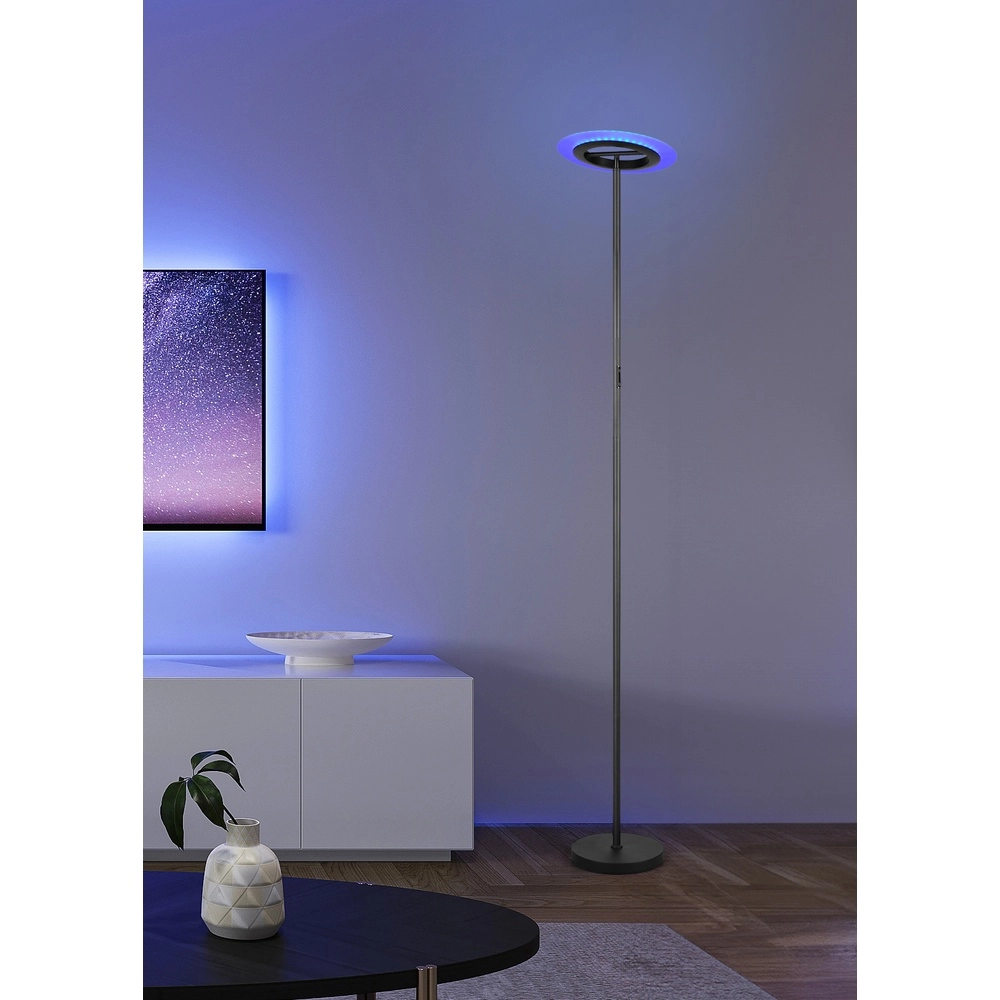 Design-Stehleuchte Samba Schwarz RGB Trio 4017807653229