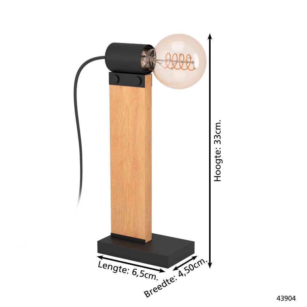 Tischlampe aus Holz Bailrigg Eglo 9002759439040