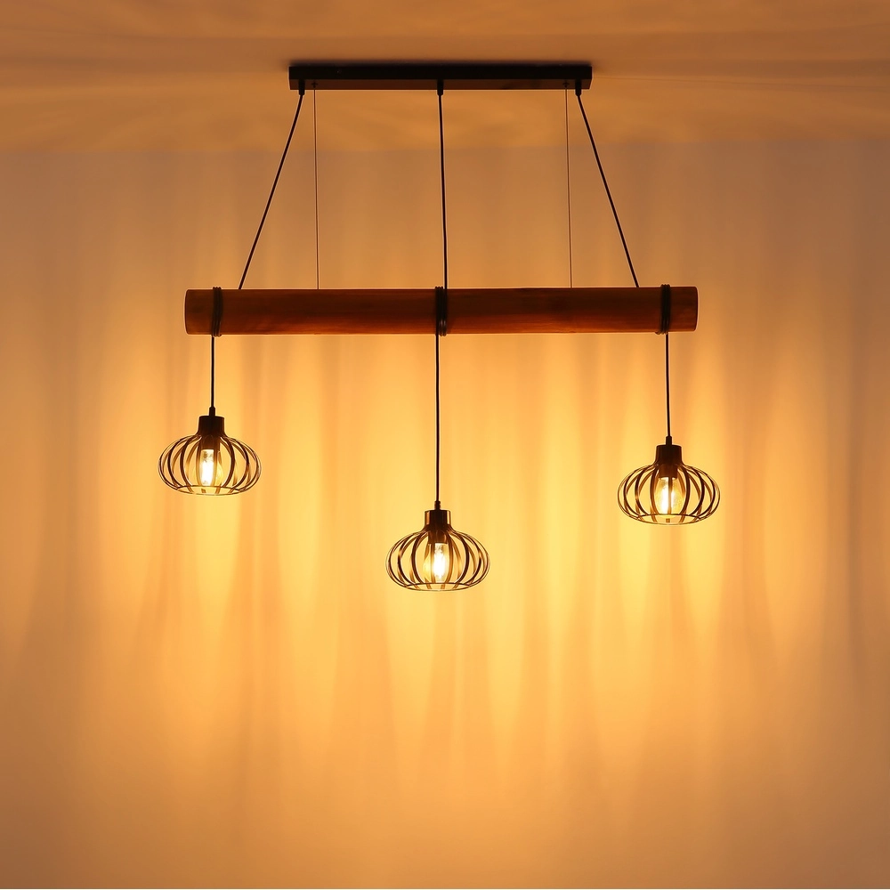 3-Licht Pendellampe Caldwell Esstisch Globo 9007371589586