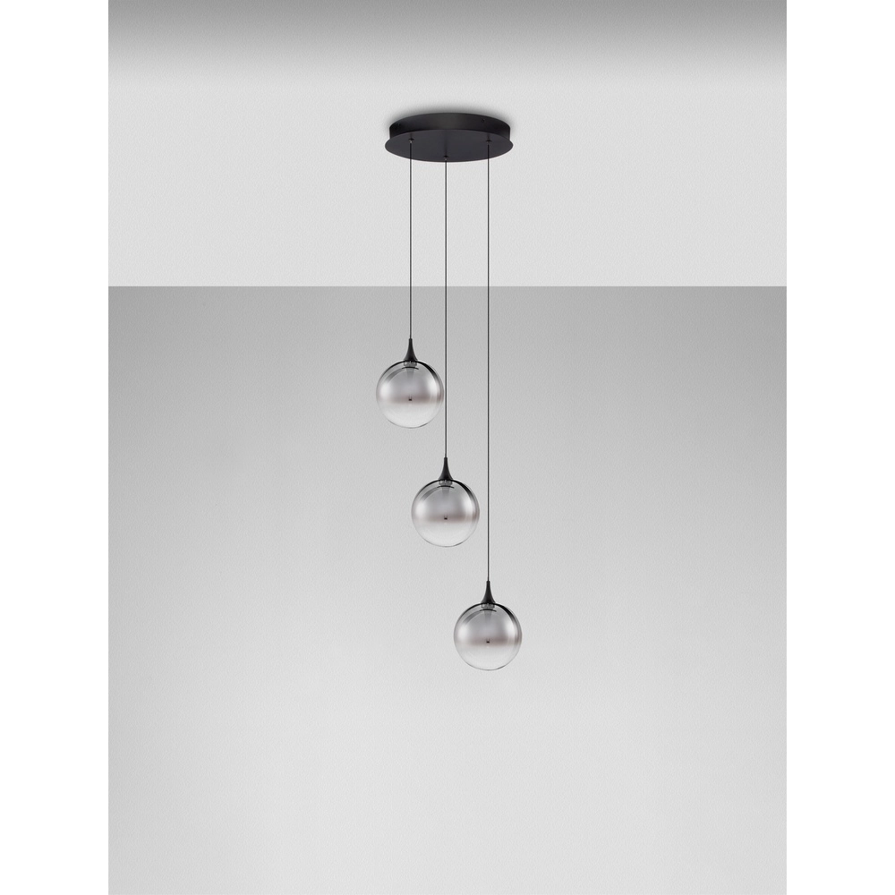 Pendelleuchte Orenda 3-flammiges Rauchglas Lyora 5212017477620