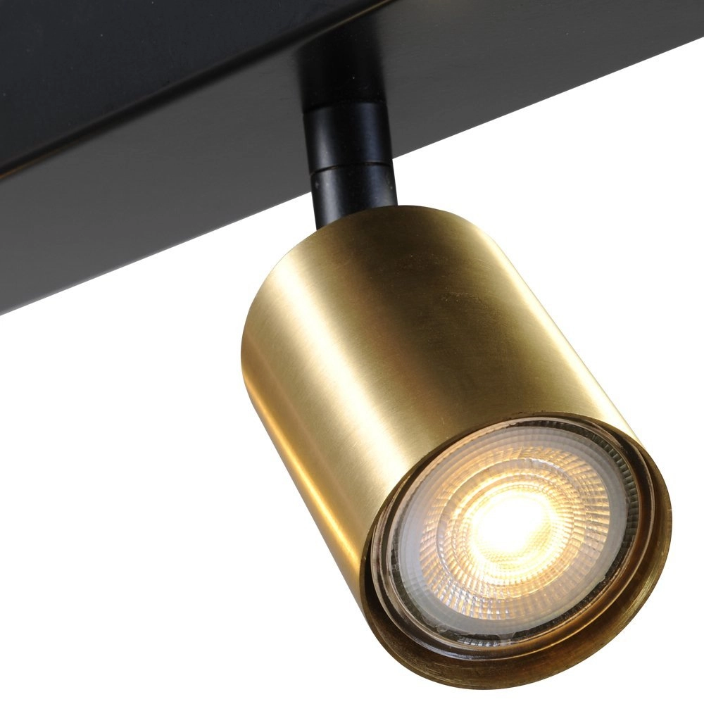 Deckenleuchte schwarz Bounce mit 5 Goldflecken Masterlight 8718121209296