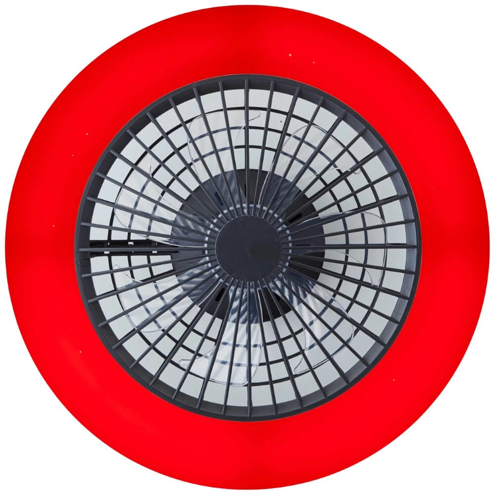 Schwarzer Fächer Salerno mit RGB-Funktion Brilliant 4004353435881