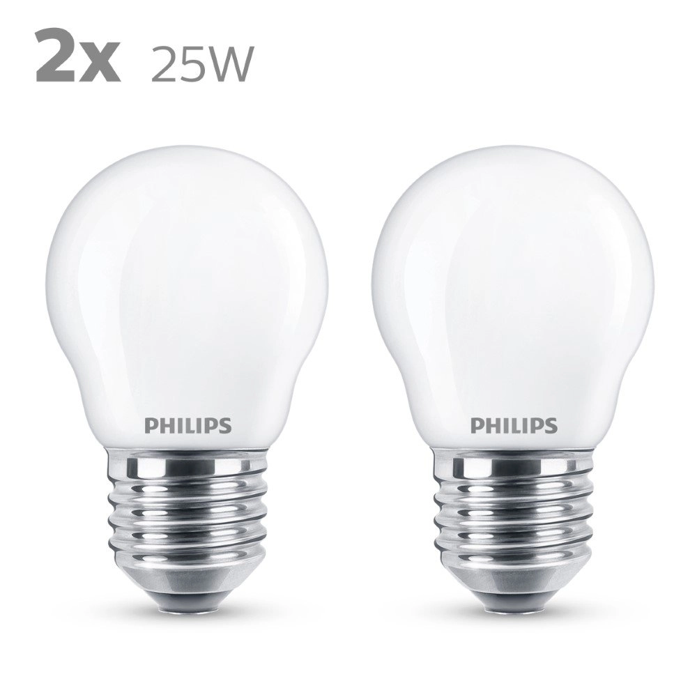 2,2W - E27 - 2700K - 250 lumen 2er-Set Philips 8718699782115