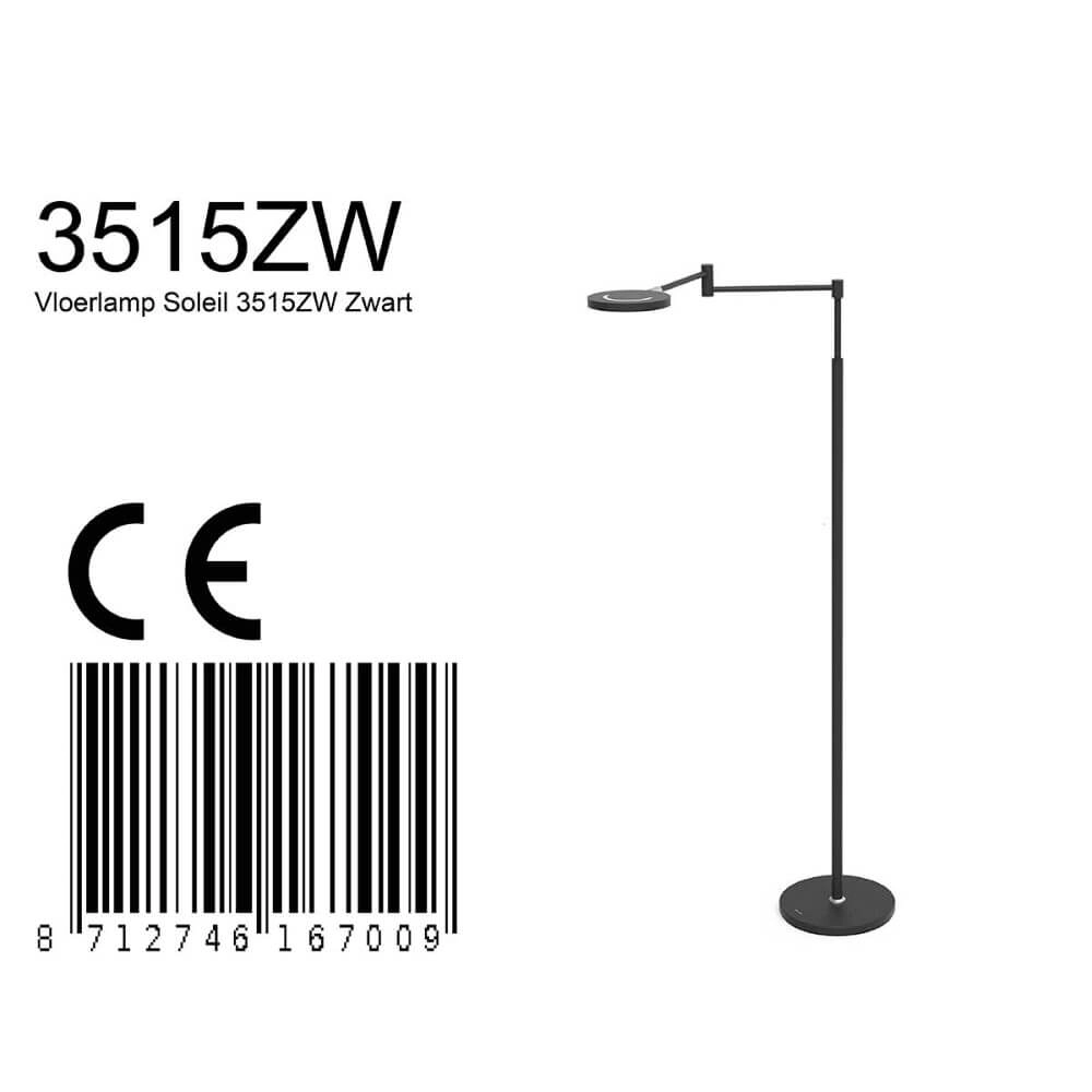 Wiederaufladbare LED-Leselampe Soleil Schwarz Steinhauer 8712746167009