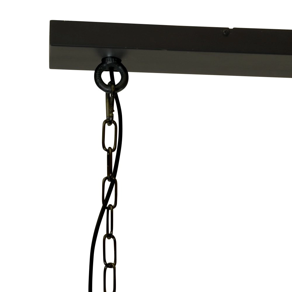 Esszimmerlampe Industria 2x27 2 Lichtschwarz mit braun Masterlight 8718121231501