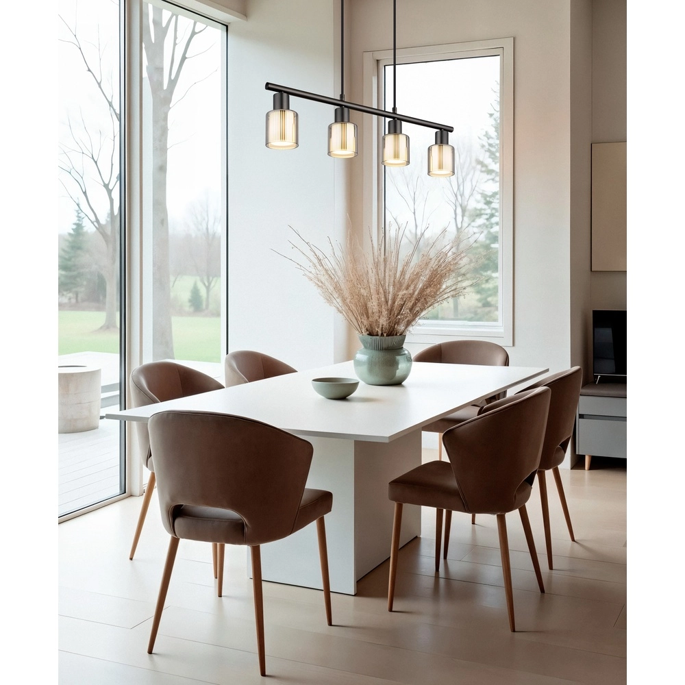 Design-Pendellampe Villegas 4-Leicht-Schießmetall Globo 9007371572953