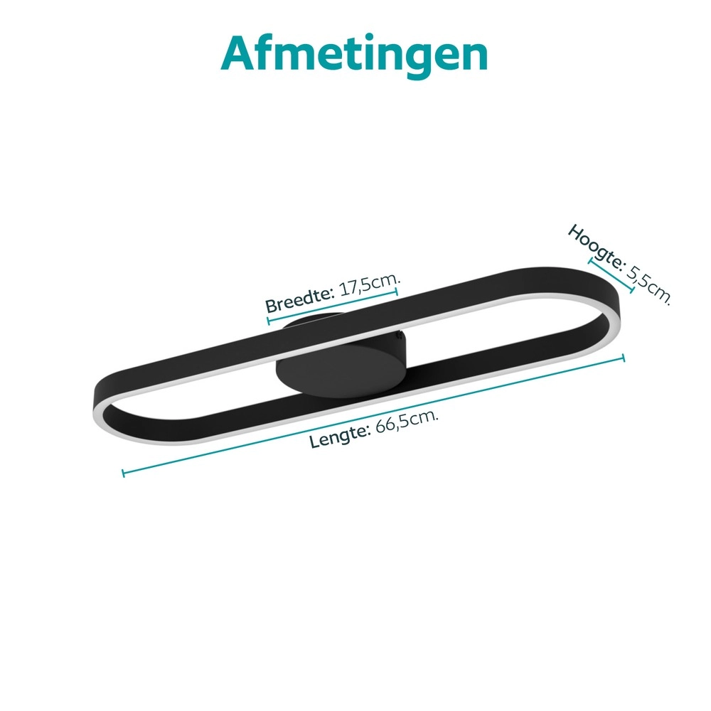 Deckenlampe Amandolo Schwarz Eglo 9008606391509