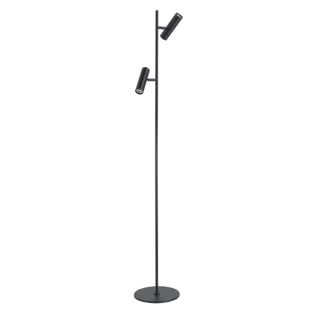 Stehlampe Trend 2-flammig schwarz