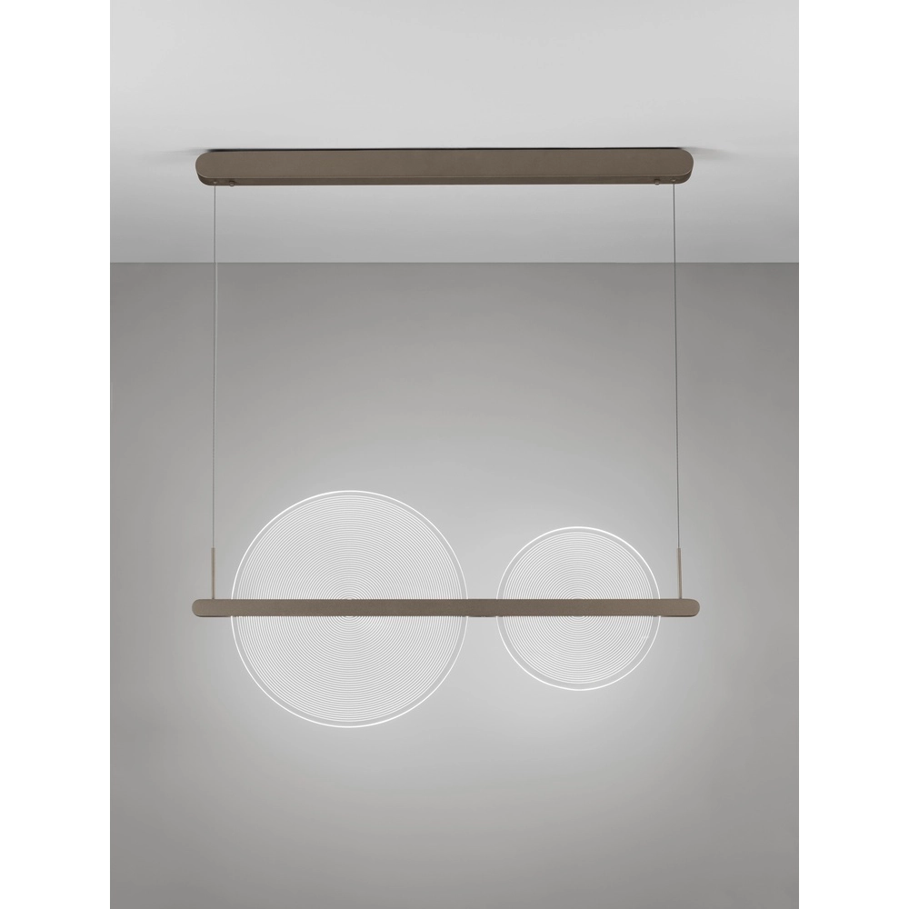 Schlanke Pendelleuchte Noah kaffeebraun Lyora 5212017439406