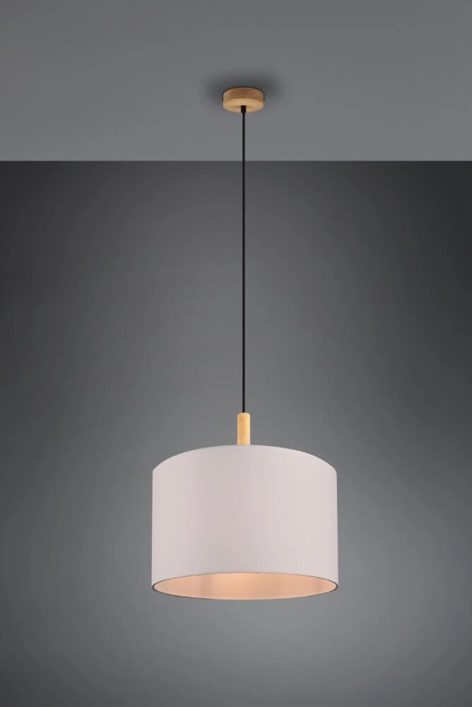 Pendelleuchte Korba weiß mit holzbraun Trio 4017807502626