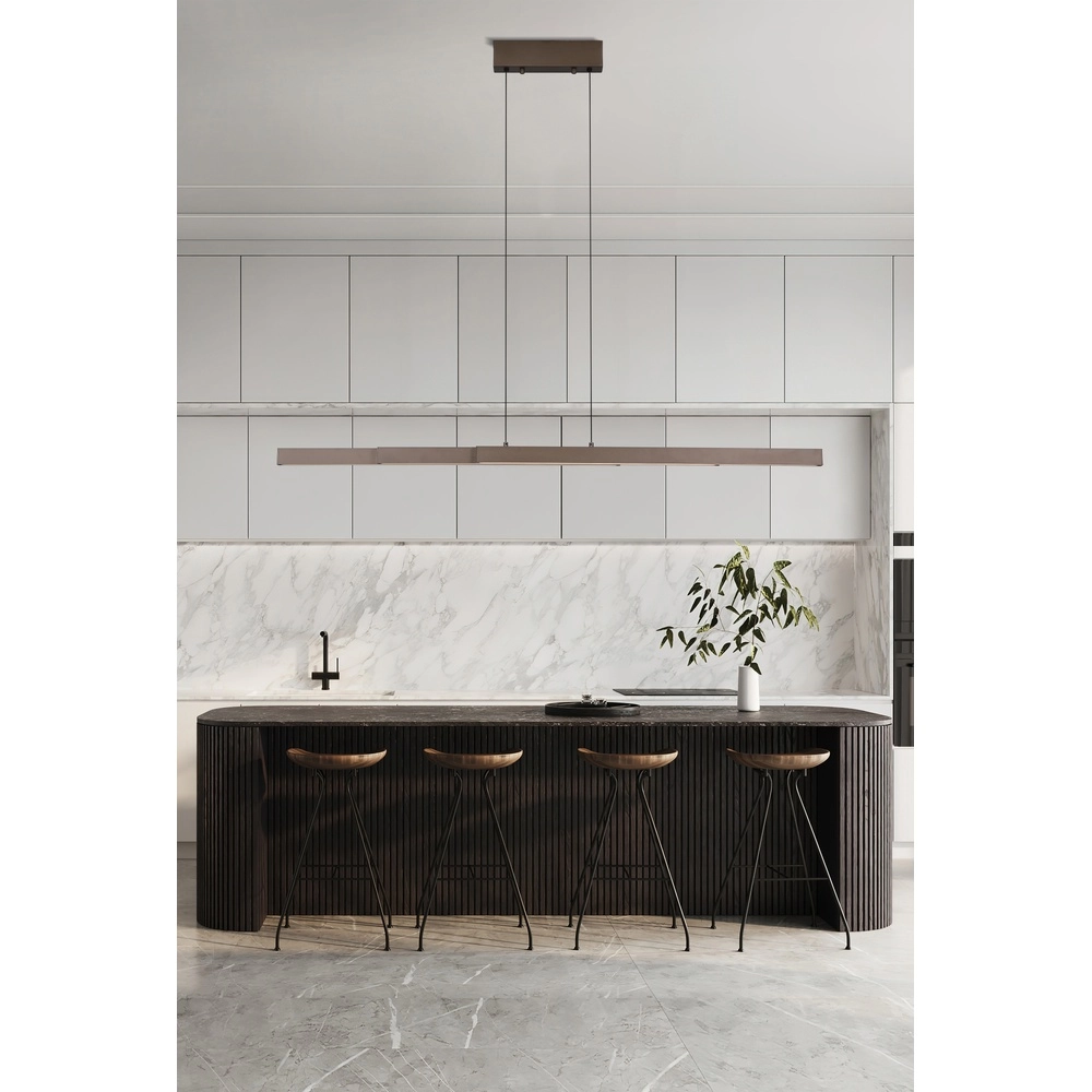 Pendelleuchte Linear verstellbar braun Searchlight 5053423301921