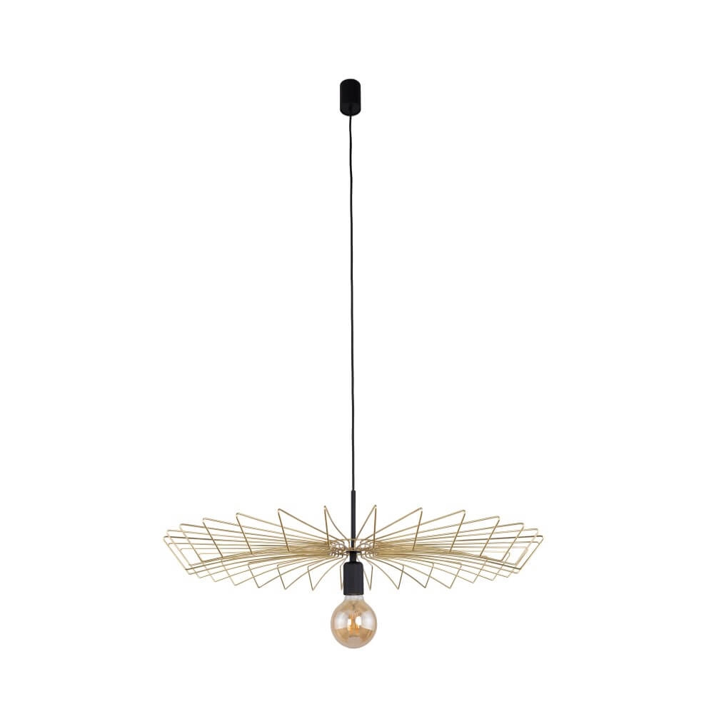Goldene Drahtlampe Umbrella Ø 78cm Lyora 5903139887496