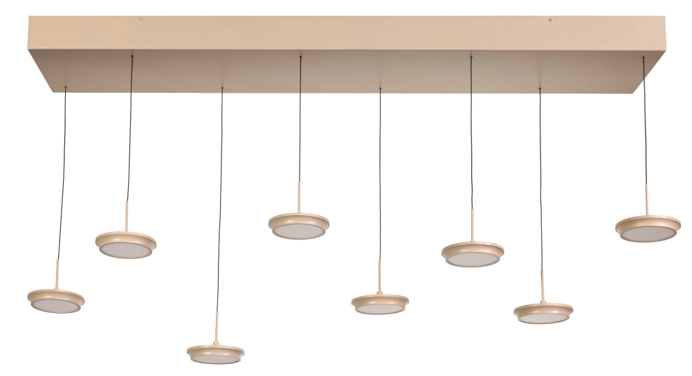 Moderne 8-Lampen-Pendellampe Desiree Sand ETH 8720195311980