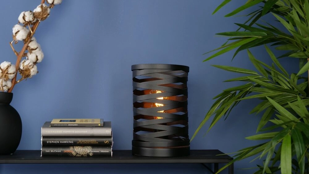 Schwarze Tischlampe Cremella Eglo 9002759995065