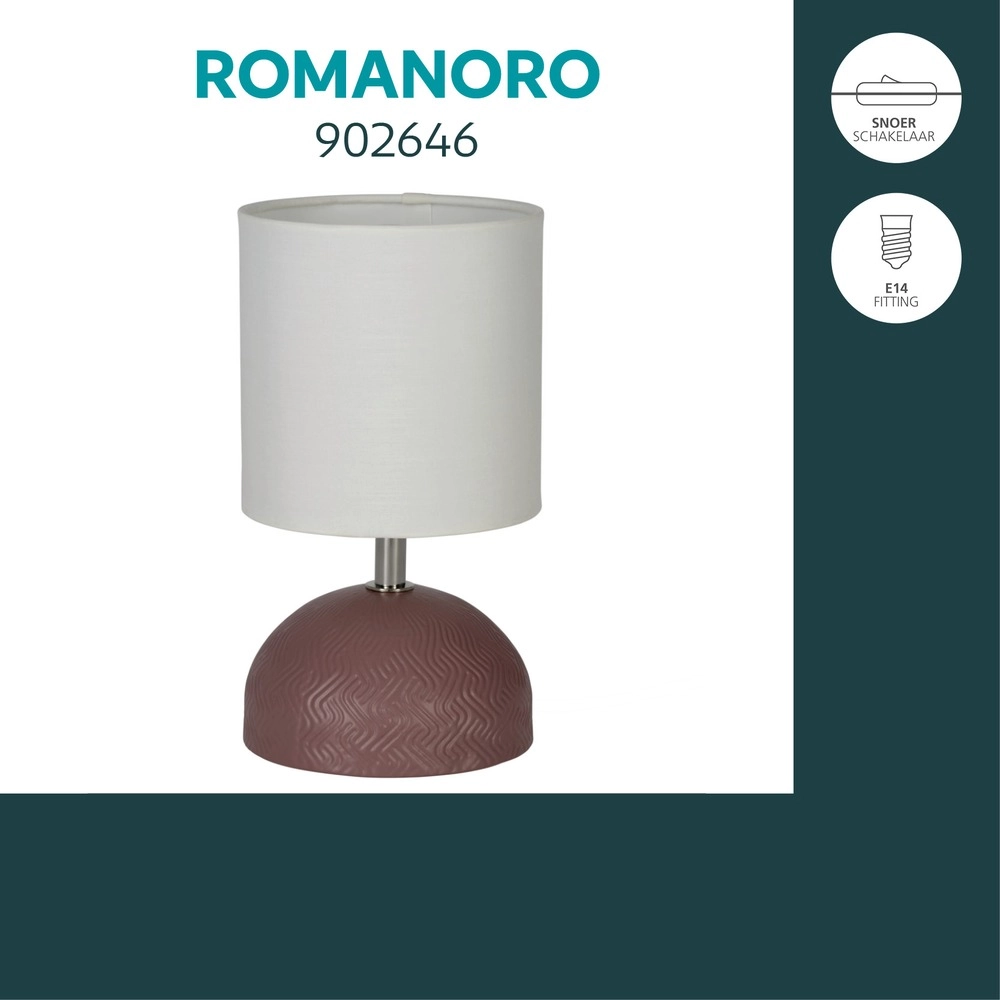 Tischlampe Romanoro Pink