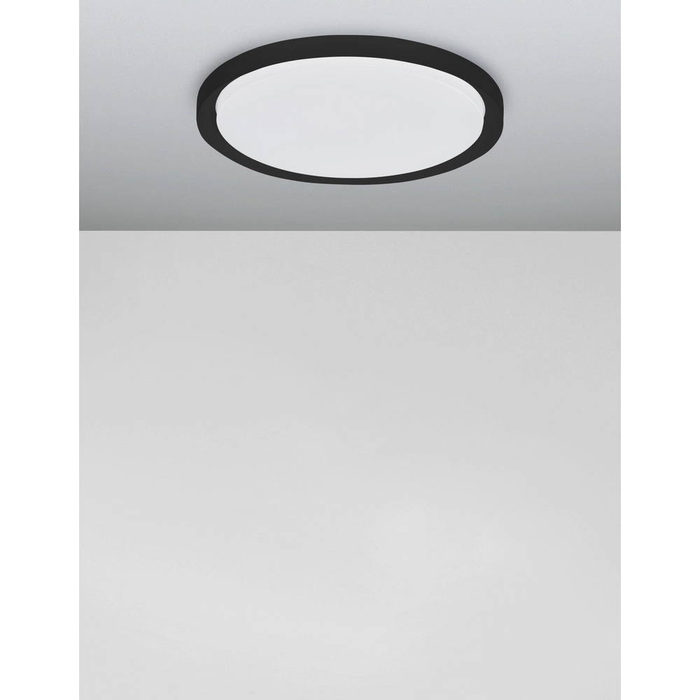 Deckenleuchte Troy schwarz Ø 46cm Lyora 5212017425799