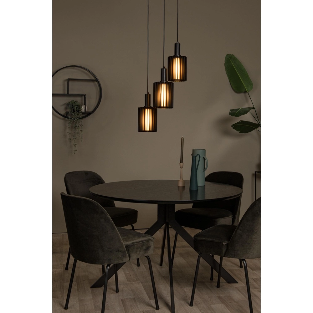 3-Licht Pendellampe Lambres Schwarz Lucide 5411212452900