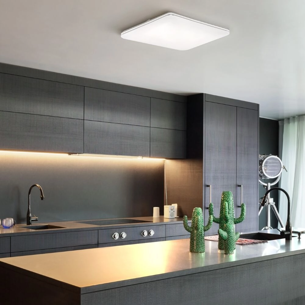 Quadratische LED-Deckenleuchte Porto 48,5 cm Fischer & Honsel 4003694211277