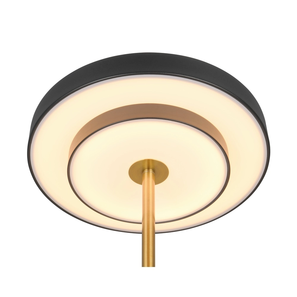 Design-Tischleuchte Keaton schwarz mit gold Trio 4017807655865