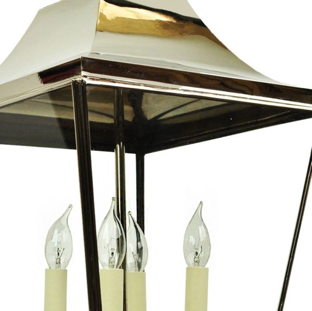 Ländliche Hängelampe Knightbridge 4-flammig 63cm - antikes Kupfer (ANT) Limehouse