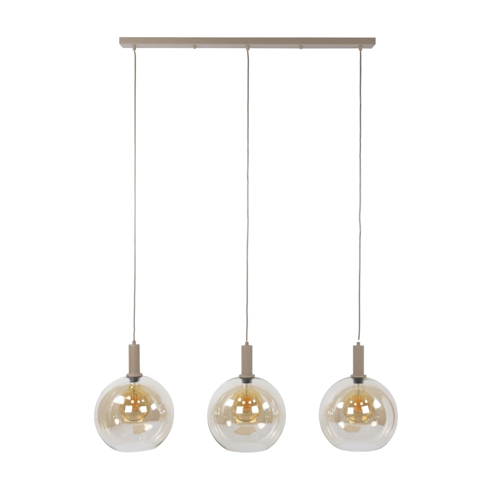 Design-Pendellampe Sfera 3-hell sandbraun Lyora 8716803515147