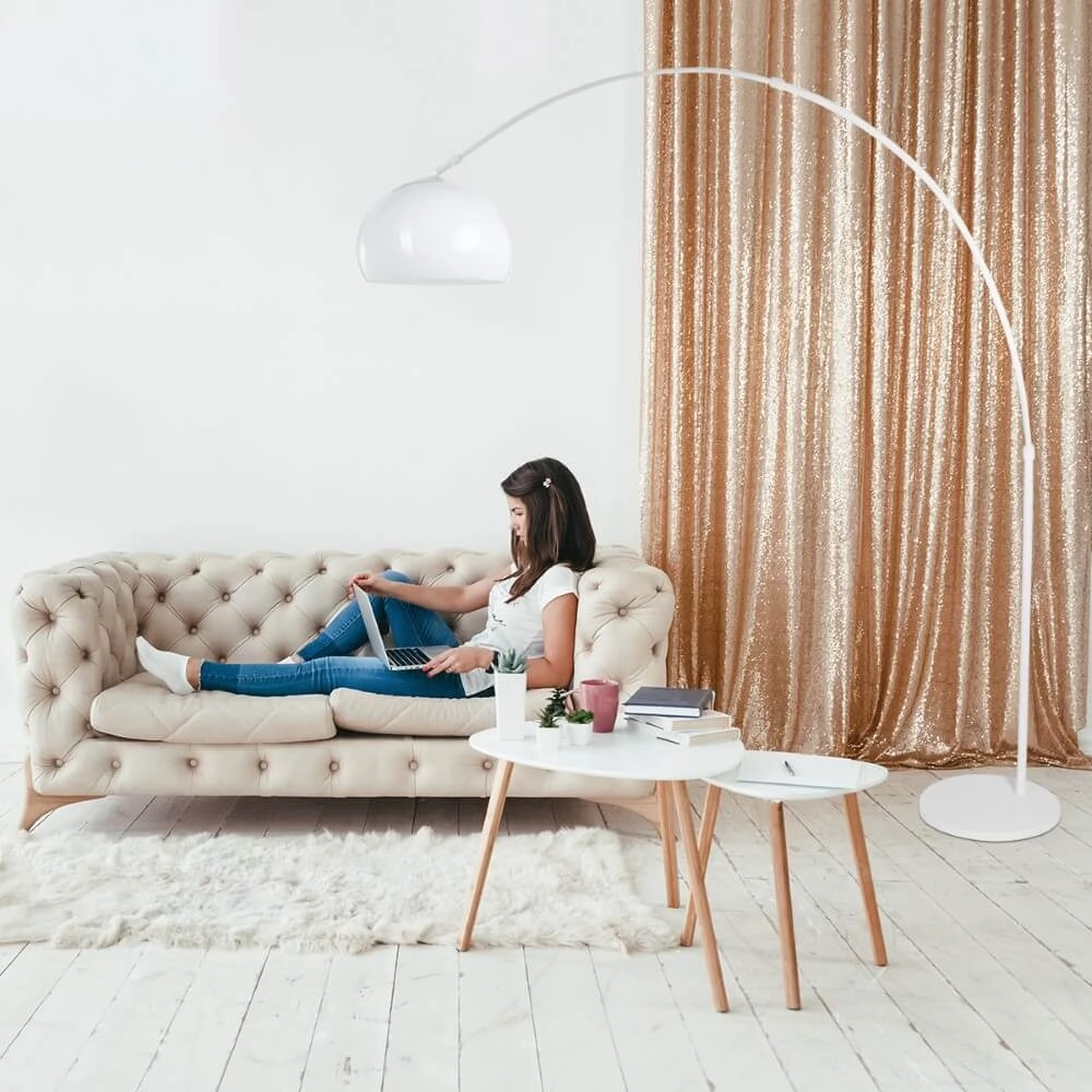 Bogenlampe Sparkled Light mit weißer Kapuze Steinhauer 8712746152579