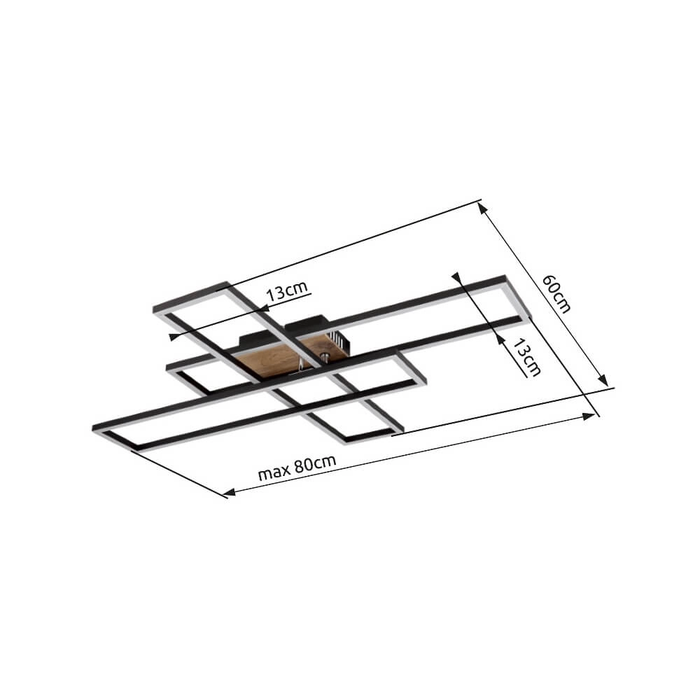 Drehbare Deckenleuchte Dakari 40W Globo 9007371446797