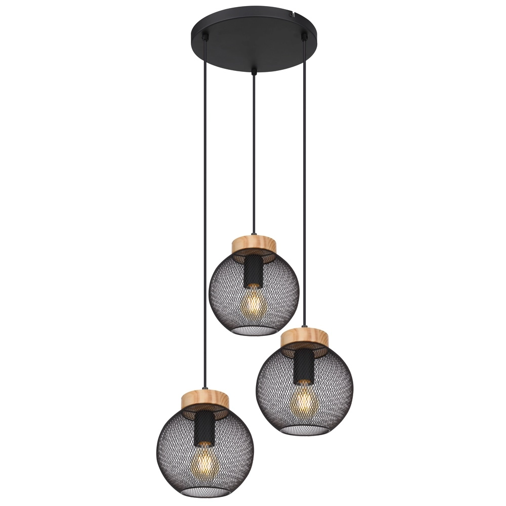 Schwarze Pendellampe Pablo Mesh