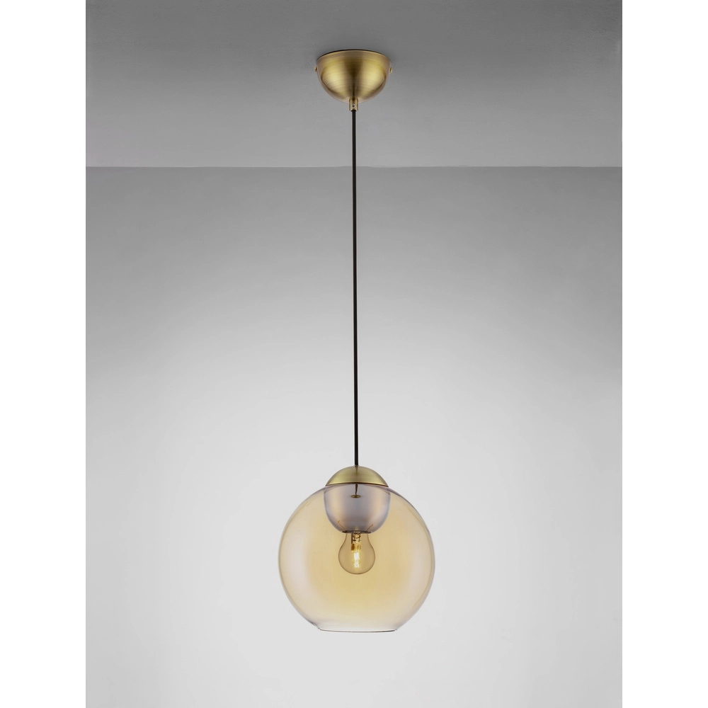 Design-Pendelleuchte Midori Braunes Glas