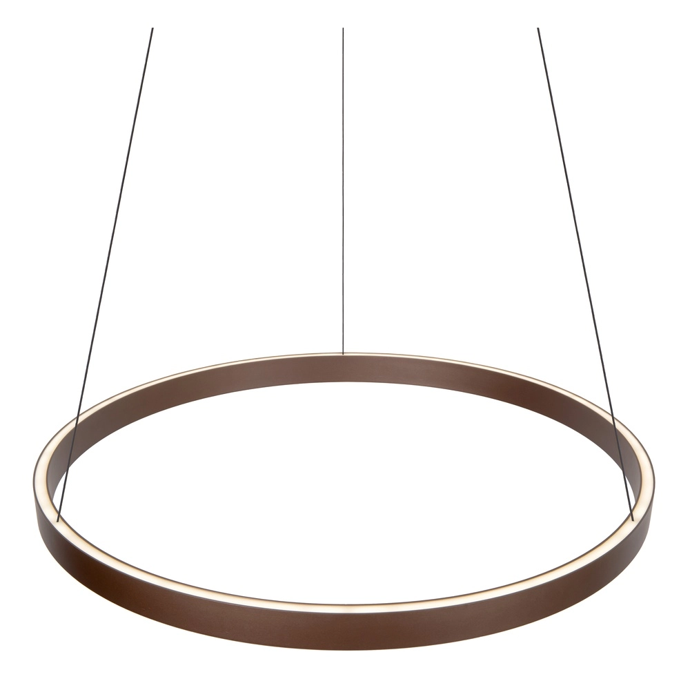 Design-Pendellampe Liane rostbraun Ø 80 cm Lucide Vibes 5411212461124