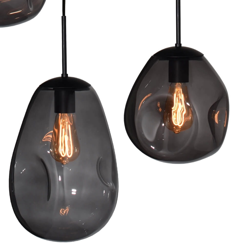 Hängelampe Lava 8x Rauchglas Masterlight 8718121286341