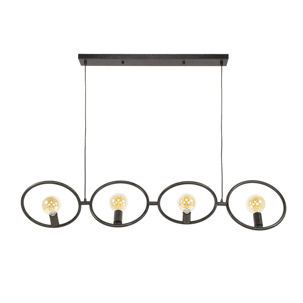 Design-Pendellampe Loop schwarz - 4x E27 Lyora 8716803511057