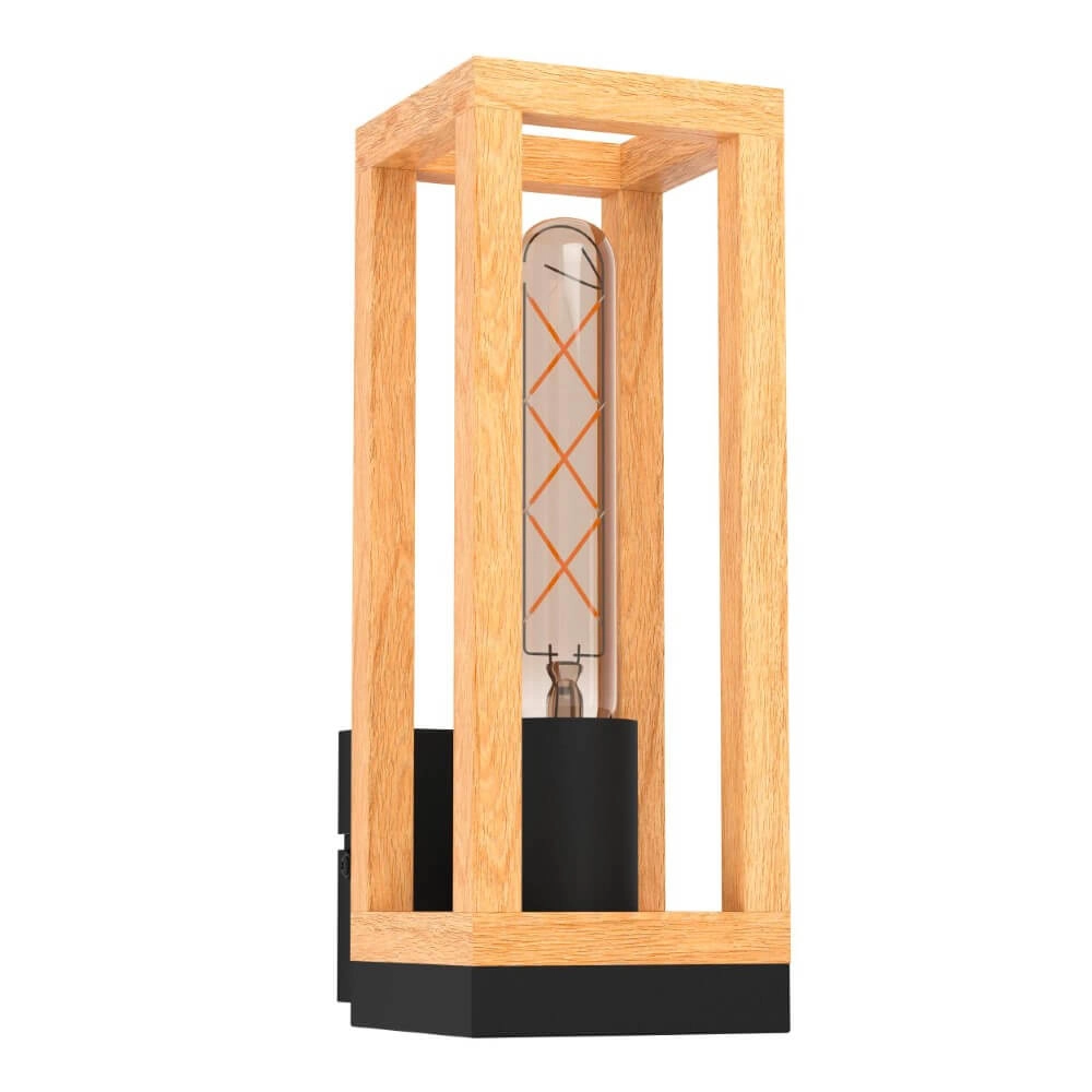 Wandleuchte aus Holz Nafferton