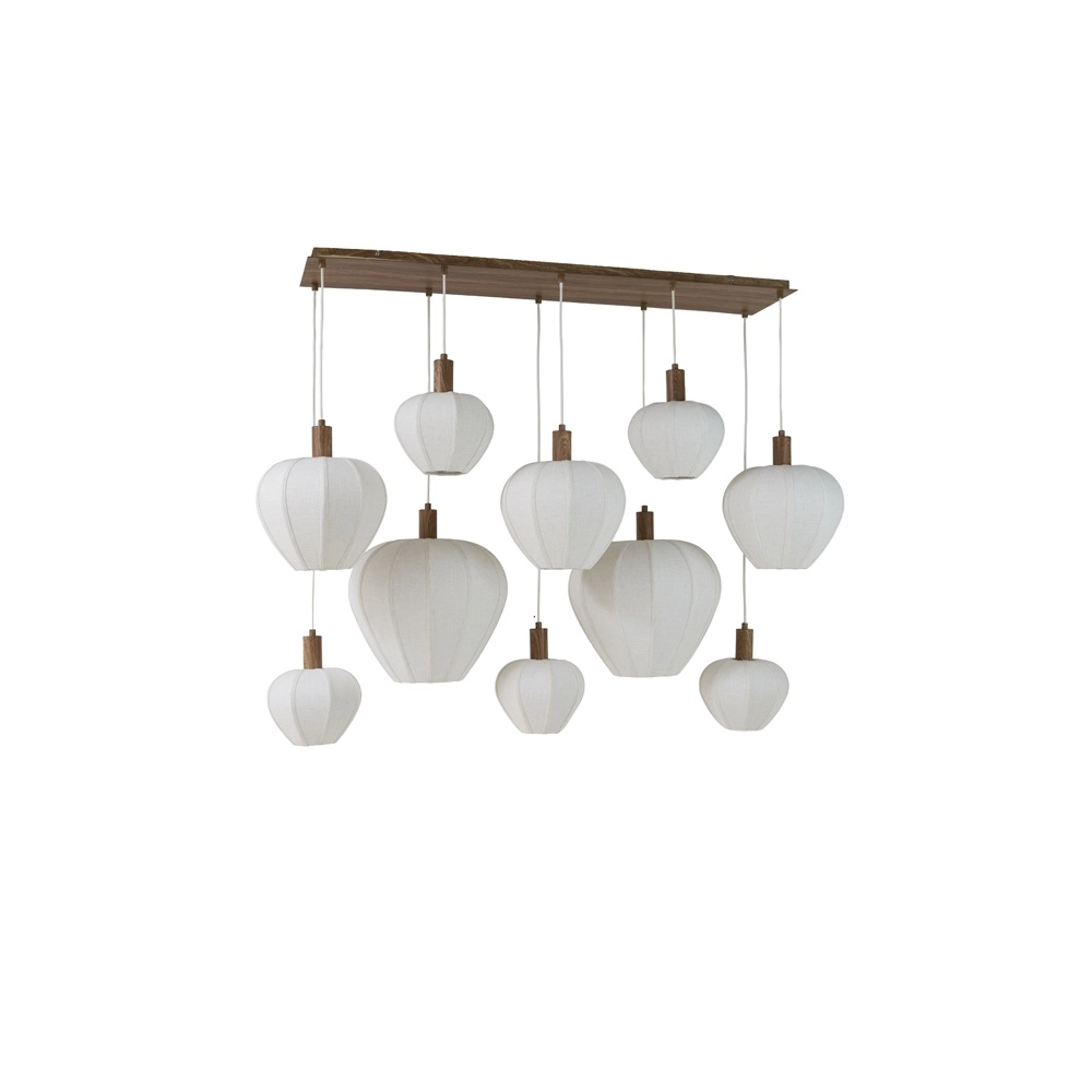 Japandi-Pendellampe Huxi 10-Licht Light & Living 8717807843465