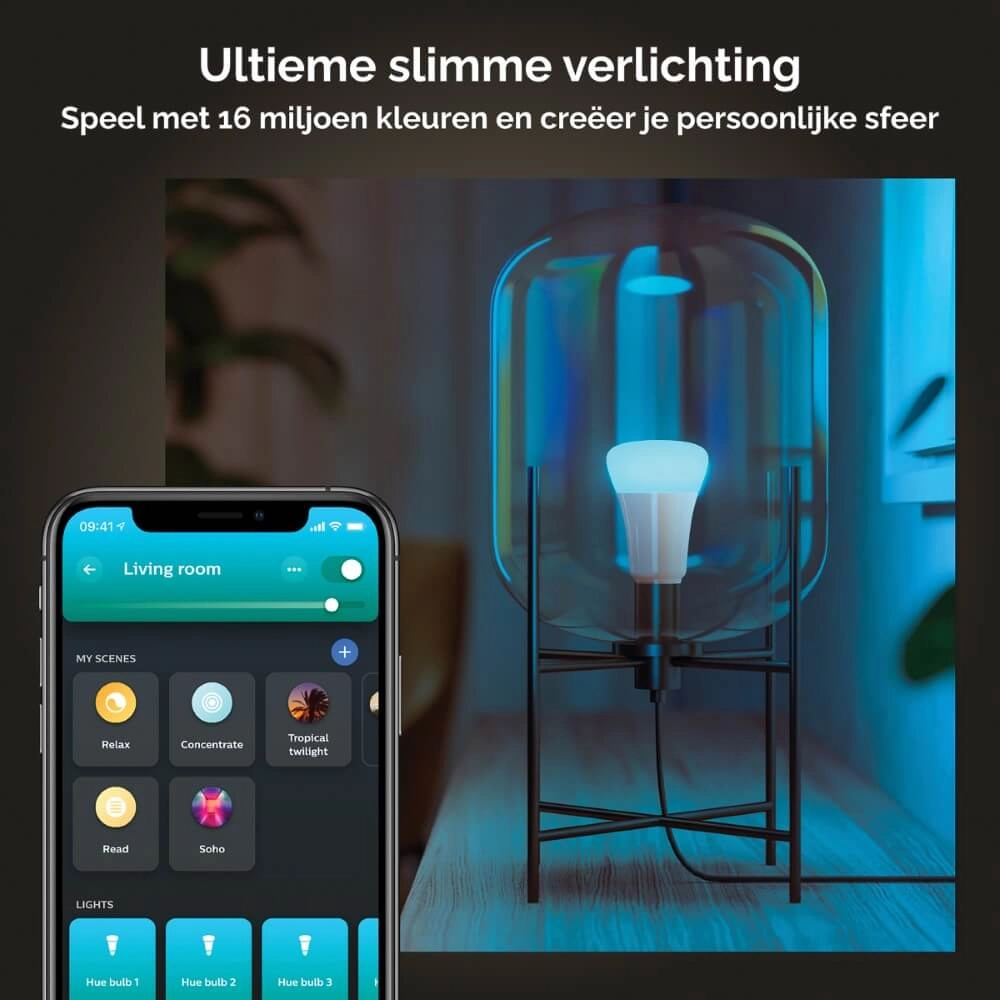 Hue Starterpack - E27 - 11W - White and Color 3er-Set Philips 8719514291355