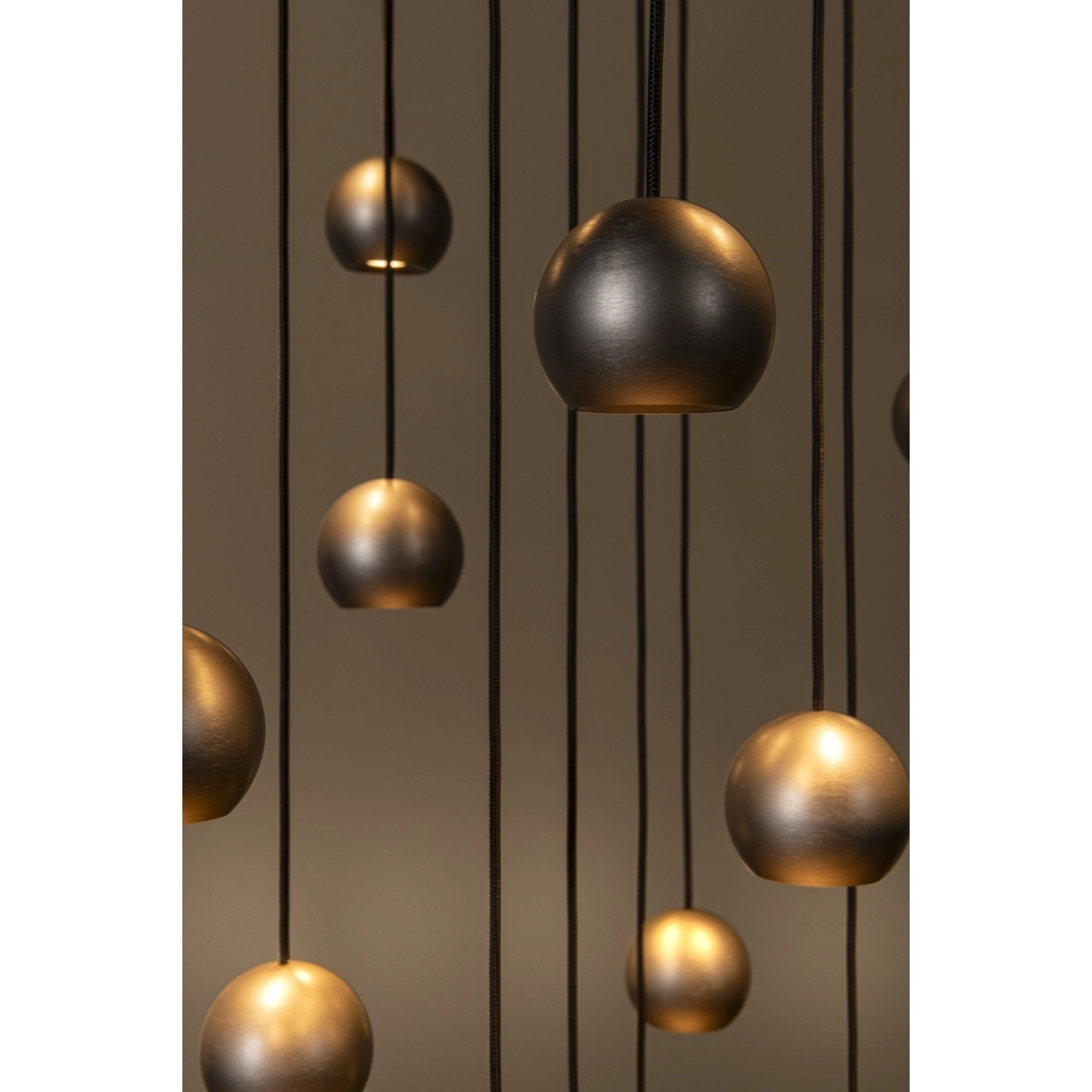 Design vide Pendellampe Montana 16-helles Kaffeebraun Premium by Lucide 5411212680174