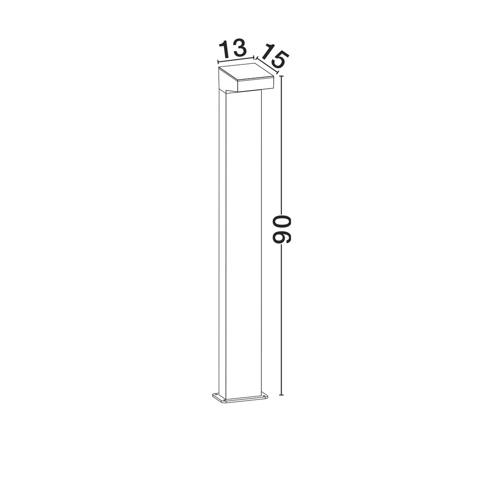 Stehlampe Rob schwarz 90cm Lyora 5212017478825
