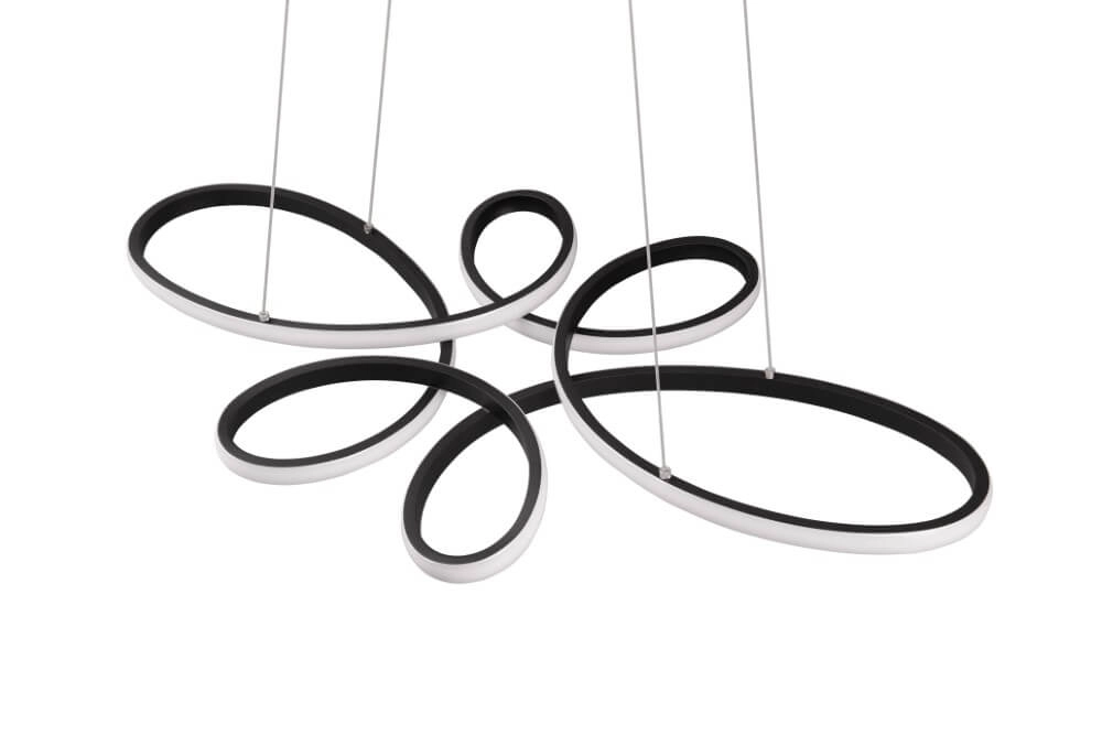 Design-Hängelampe Fly Schwarz Trio 4017807600926