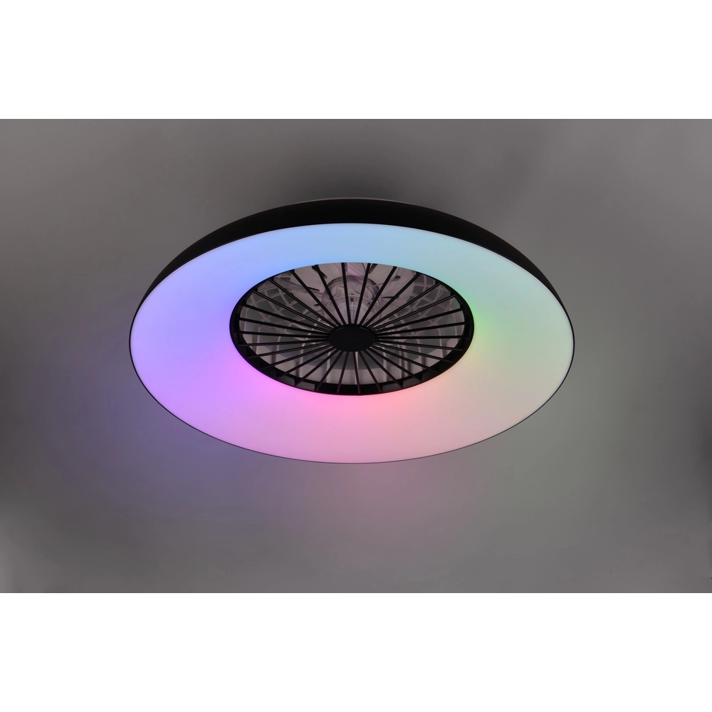 Designventilator Svaerholt schwarze Ø 60cm mit RGB-Funktion