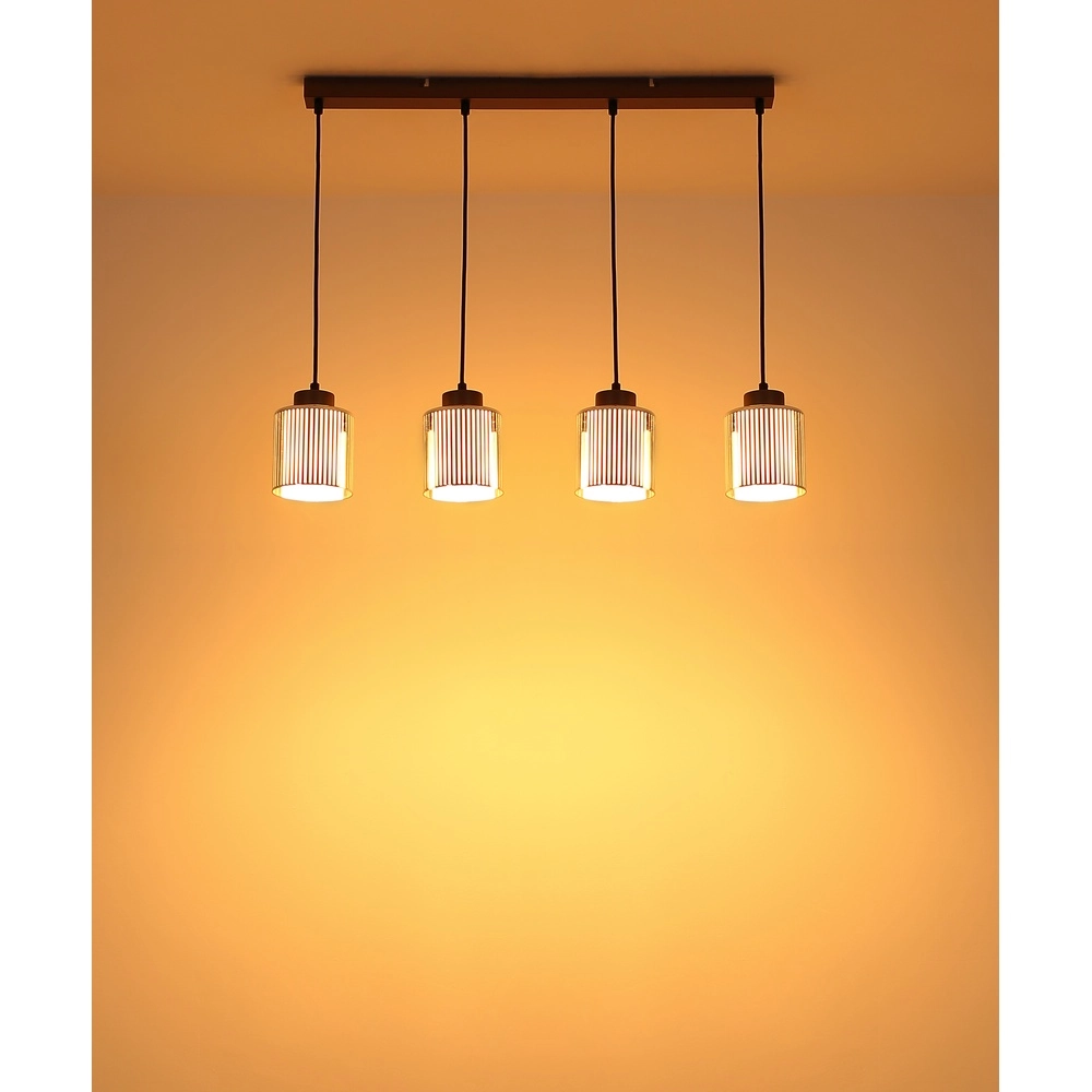 Design-Pendellampe Felicia Gunmetal 4-Lighter Globo 9007371525966